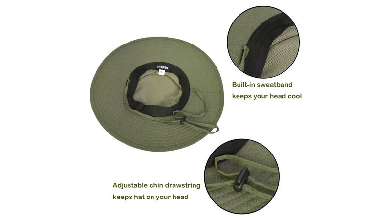 Solaris Outdoor Sun Protection Hat Sombrero Ancho Safari... 